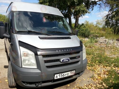 Дефлектор капота (мухобойка) FORD Transit c 2007-2014 г.в. (Форд Транзит) Вип Тюнинг