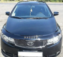 Дефлектор капота (мухобойка) KIA Cerato с 2009-2013 г.в (Киа Черато) Вип Тюнинг