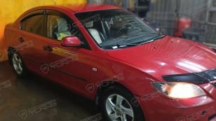 Дефлекторы окон (ветровики) Mazda 3 I Sd 2003-2008"EuroStandard" (Мазда 3) Кобра Тюнинг